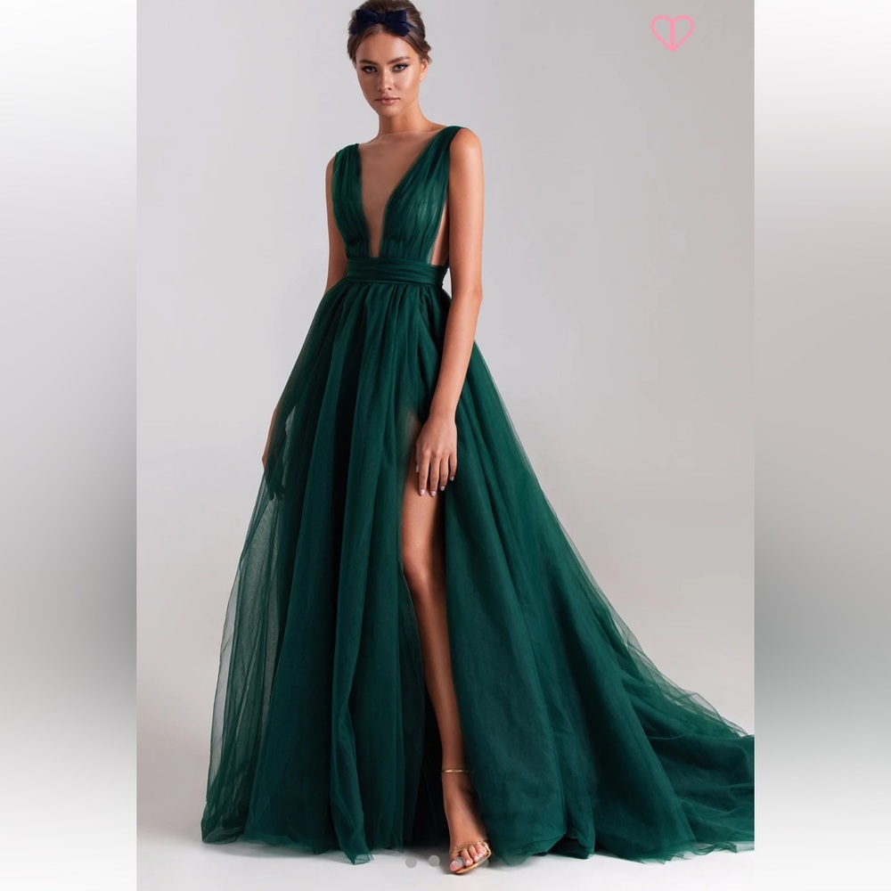 Emerald Green Elegant Maxi dress